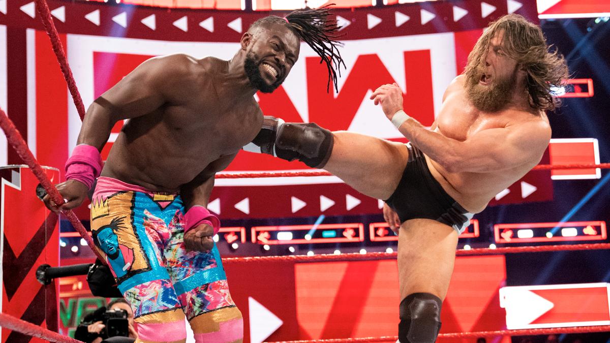 نزال كامل كوفي كينجستون ضد دانيال براين نزال على لقب Wwe راو 6 مايو 2019 Wwe